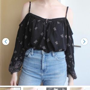 Urban Outfitter • Ecote • off the shoulder milk made shirt